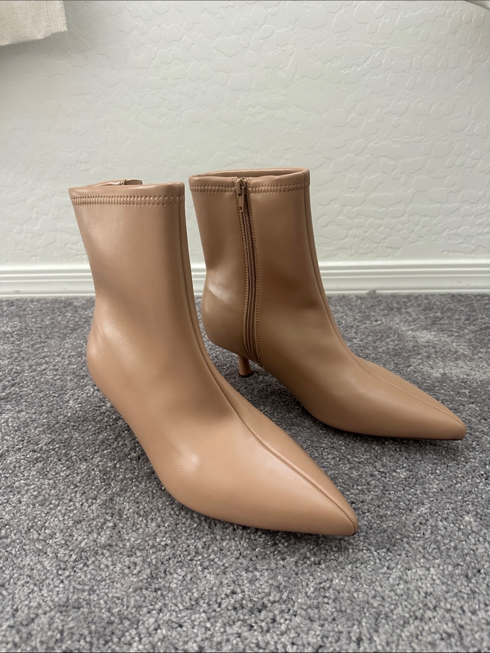 Target Women's Nude Pointed Toe Ankle Boots